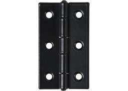 Vidaus apdailos prekės. Durys, jų dalys. Durų furnitūra. Lankstai, vyriai. Siauri vyriai 60x34x1,4mm juodi