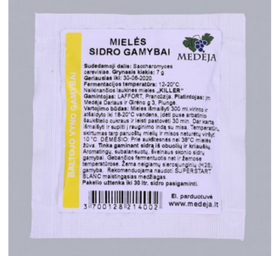 Sodo ir daržo prekės. Vyno gamybos įranga, medžiagos vyno gamybai. Sidro mielės 