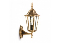Apšvietimas. Lauko šviestuvai. Sieninis lauko šviestuvas LO4101 E27 aukso sp. 