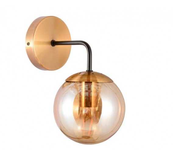 Apšvietimas. Sieniniai šviestuvai. Sieninis šviestuvas G.LUX GT-380-1A-BL AMBER 