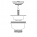 Santechnikos prekės. Vonios įranga. Sifonai. Sifono ventilius McALPINE 11/2