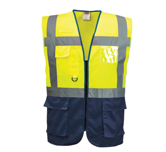 Darbo saugos prekės. Darbo drabužiai. Liemenės. Signalinė liemenė Pesso 