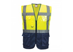 Signalinė liemenė PESSO HI-VIS, LSGMP geltona-mėlyna, XL 