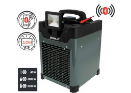 Šildymo ir vėdinimo įranga. Šildymas ir vėdinimas. Elektriniai šildytuvai, termoventiliatoriai. Šildytuvas Dedra DA9921XS, 3300W, su bluetooth ir LED 