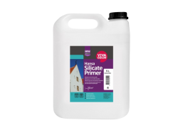 Dažai. Glaistas, gruntas, klijai, skiedikliai. Gruntai. Gruntas betonui, plokštėms. Silikatinis gruntas Hansa Silicate Primer 5l 