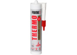 Vidaus apdailos prekės. Hermetikai, montavimo putos, sandarinimo juostos. Silikoniniai hermetikai. Silikonas FOME FLEX Thermo 315C 300ml 