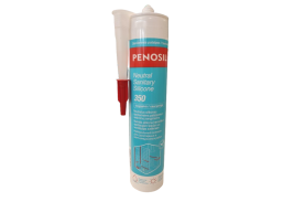 Vidaus apdailos prekės. Hermetikai, montavimo putos, sandarinimo juostos. Silikoniniai hermetikai. Silikonas Penosil Neutral Sanitary bespalvis 280 ml 