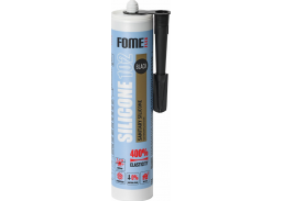 Vidaus apdailos prekės. Hermetikai, montavimo putos, sandarinimo juostos. Silikoniniai hermetikai. Silikoninis hermetikas FOME FLEX Sanitary 102 juodas 310ml 