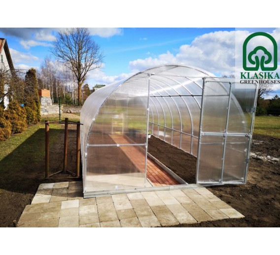 Sodo ir daržo prekės. Šiltnamiai, plėvelės, dangos. Šiltnamiai, pakeltos lysvės. Šiltnamis Klasika Tube 3x6 m, 4 mm danga 