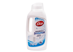 Švaros prekės. Skalbimo milteliai, skalbikliai, plovimo priemonės. Skalbiklis Ūla su fermentais baltiems audiniams 1500 ml 