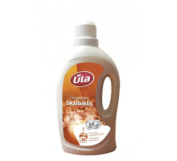 Švaros prekės. Skalbimo milteliai, skalbikliai, plovimo priemonės. Skalbiklis Ūla universalus 1,5 kg 