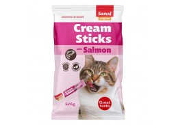 Gyvūnų prekės. Gyvūnėlių priežiūros priemonės. Naminių gyvūnų maistas. Skanėstai katėms Sanal Cream Sticks Salmon 75 g. 
