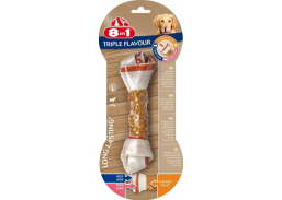 Gyvūnų prekės. Gyvūnėlių priežiūros priemonės. Naminių gyvūnų maistas. Skanėstas šunims 8in1 trigubo skonio kaulas L