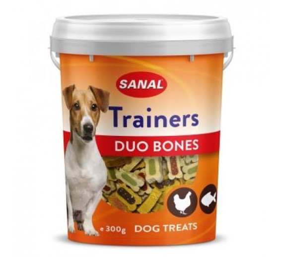 Gyvūnų prekės. Gyvūnėlių priežiūros priemonės. Naminių gyvūnų maistas. Skanėstas šunims Sanal Dog Trainers Duo Bon 300 g 