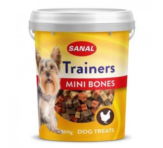 Gyvūnų prekės. Gyvūnėlių priežiūros priemonės. Naminių gyvūnų maistas. Skanėstas šunims Sanal Dog Trainers Mini Bon 300 g 