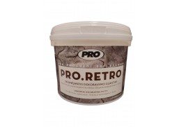 Dažai. Glaistas, gruntas, klijai, skiedikliai. Glaistai. Dekoratyvinis glaistas. Skilinėjantis dekoravimo glaistas PRO RETRO 15 kg 