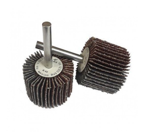 Darbo įrankiai. Įrankių priedai. Šlifavimo medžiagos. Šlifavimo skriemuliai. Skriemulys šlifavimui 40x20x6 P40 su audiniu 