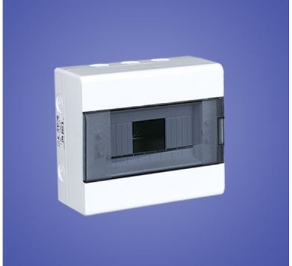 Elektros prekės. Elektros skydai, paskirstymo dėžės. Skydas SR n-8  N+PE  1 x 8 modulių 