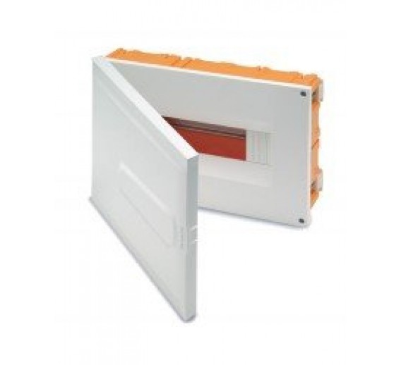 Elektros prekės. Elektros skydai, paskirstymo dėžės. Skydelis Fametel 3314-F IP40 12 modulių baltas 