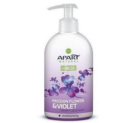 Švaros prekės. Muilas, pasta rankoms plauti. Skystas muilas APART Passion Flower   Violet 500ml 