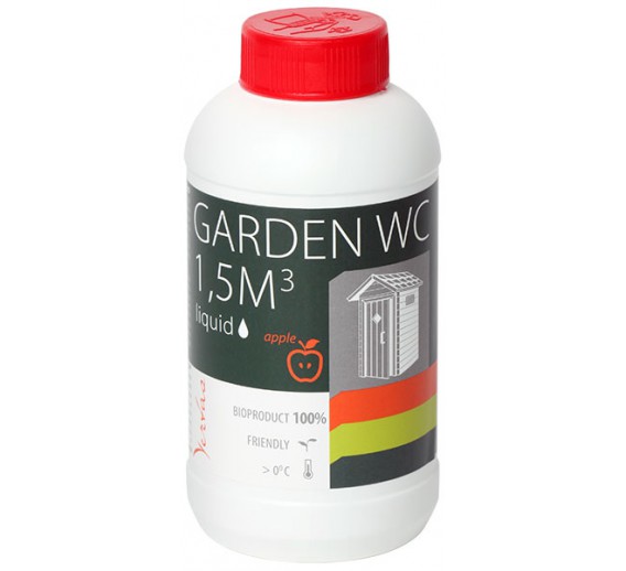 Švaros prekės. Priemonės lauko tualetams. Skystis lauko tualetams PRIMUS obuolių kvapo 0.5l