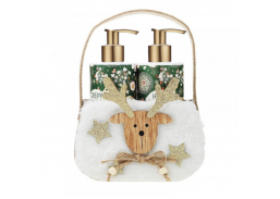 Švaros prekės. Muilas, pasta rankoms plauti. Skysto muilo ir rankų losjono rinkinys X-Mas 2x250ml