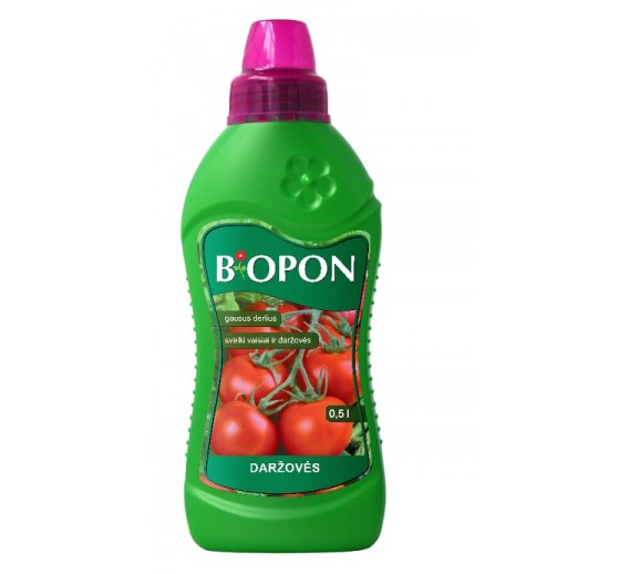 Sodo ir daržo prekės. Trąšos ir durpių substratai. Trąšos. Skystos trąšos. Skystos trąšos daržovėms Biopon, 500ml 