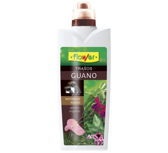 Sodo ir daržo prekės. Trąšos ir durpių substratai. Trąšos. Skystos trąšos. Skystos trąšos Flower Guano, 1l 