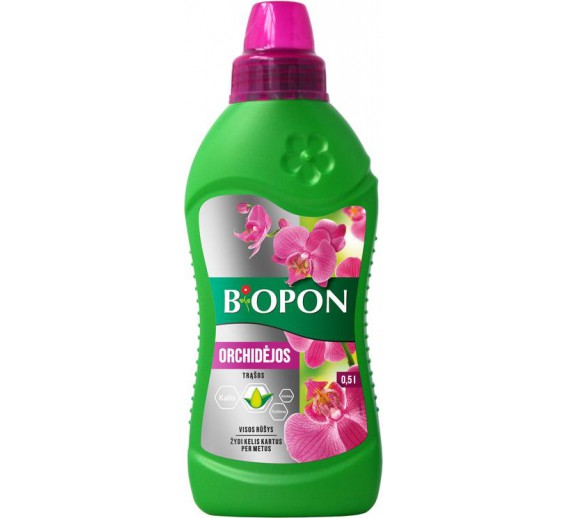 Sodo ir daržo prekės. Trąšos ir durpių substratai. Trąšos. Skystos trąšos. Skystos trąšos orchidėjoms Biopon 500ml