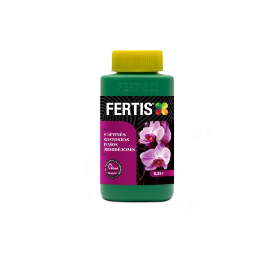 Sodo ir daržo prekės. Trąšos ir durpių substratai. Trąšos. Skystos trąšos. Skystos trąšos orchidėjoms FERTIS 250 ml 