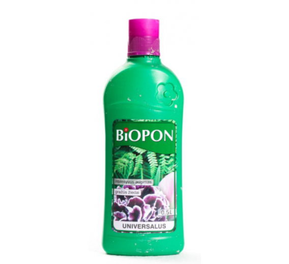 Sodo ir daržo prekės. Trąšos ir durpių substratai. Trąšos. Skystos trąšos. Skystos trąšos Universalios Biopon 500ml 