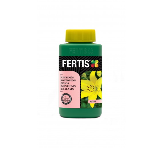 Sodo ir daržo prekės. Trąšos ir durpių substratai. Trąšos. Skystos trąšos. Skystos trąšos žydintiems augalams FERTIS 250 ml 