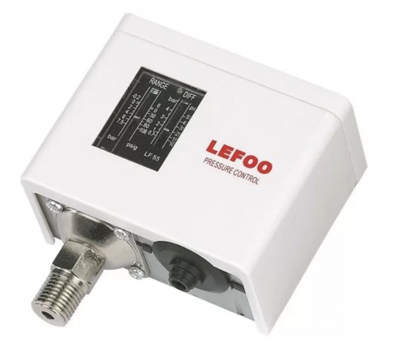 Santechnikos prekės. Siurbliai, hidroforai ir išsiplėtimo indai. Gręžinio šulinių komplektuojančios detalės. Slėgio rėlė LEFOO