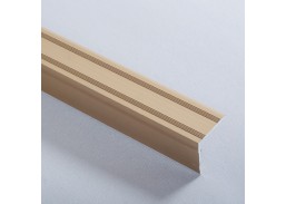 Vidaus apdailos prekės. Apdailos, sujungimo profiliai. Slenkstukai grindų sujungimui. Slenkstukas aliuminis 30 D1 180 cm aukso spalva 