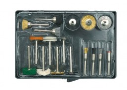 Darbo įrankiai. Įrankių priedai. Galandinimo diskai, galąstuvai, šlifavimo antgaliai. Šlifavimo antgalių drėlei rinkinys Vorel, Y-25411 