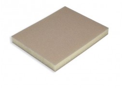 Darbo įrankiai. Įrankių priedai. Šlifavimo medžiagos. Šlifavimo kempinės. Šlifavimo kempinė 123x98x13 mm, Beige microfine 