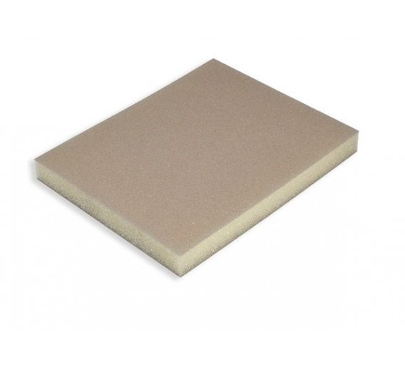 Darbo įrankiai. Įrankių priedai. Šlifavimo medžiagos. Šlifavimo kempinės. Šlifavimo kempinė 123x98x13 mm, Beige microfine 