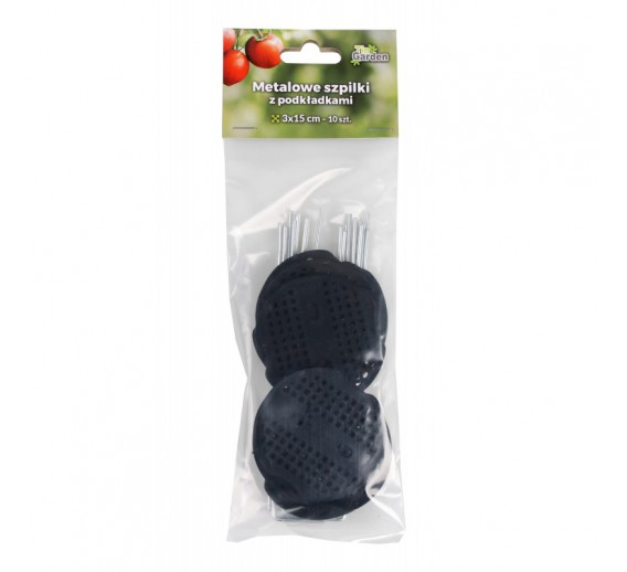 Sodo ir daržo prekės. Šiltnamiai, plėvelės, dangos. Plėvelės šiltnamiams, dangos. Agroplėvelė. Smeigės agrodangai 3x15cm 10vnt 