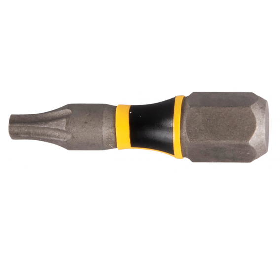 Darbo įrankiai. Mechaniniai įrankiai. Atsuktuvai, antgaliai. Sukimo antgaliai. Smūginis antgalis T10x25 mm 2vnt E-03193 