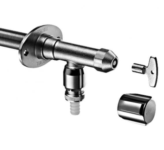 Santechnikos prekės. Uždaromoji ir jungiamoji santechninė armatūra. Rutuliniai ventiliai. Sodo ventilis neužšąlantis Polar SCHELL