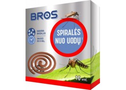 Sodo ir daržo prekės. Priemonės prieš kenkėjus. Priemonės prieš ropojančius ir skraidančius vabzdžius. Spiralės nuo uodų 10vnt Bros  