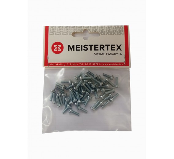 Tvirtinimo detalės. Sraigtai. Sraigtai DIN7985. Sraigtas DIN7985  M3 x 10 mm, 50 vnt. 