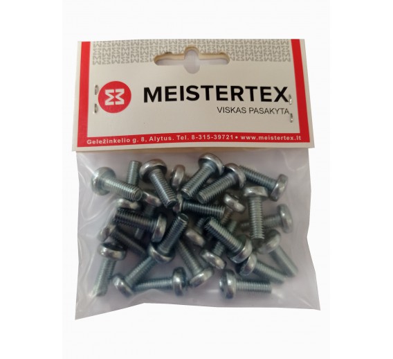 Tvirtinimo detalės. Sraigtai. Sraigtai DIN7985. Sraigtas DIN7985  M6 x 16 mm, 25 vnt. 