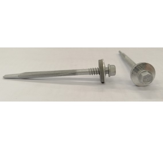 Tvirtinimo detalės. Medsraigčiai, savisriegiai, savigręžiai. Savisriegiai DIN 7504. Savisriegiai į metalą GTR12SP Sandwich. Sraigtas metalui GTR 12SP Sandwich 5,5/6,3x90 