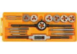 Darbo įrankiai. Mechaniniai įrankiai. Sriegimo įrankiai. Sriegiklių ir sriegpjovių rinkiniai. Sriegimo įrankių rinkinys M3-M12 Y-24295 