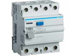 Elektros prekės. Moduliniai automatikos komponentai. Srovės nuotėkių relės. Srovės nuotekio automatinis jungiklis CD441J Hager 4-polių 40A 