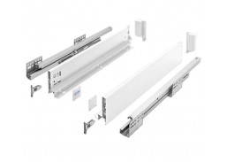 Baldinė furnitūra. Stalčių bėgeliai ir jų sistemos. BLUM stalčių bėgeliai. Stalčių sistema AXISPRO H-84 L500 balta sp. 