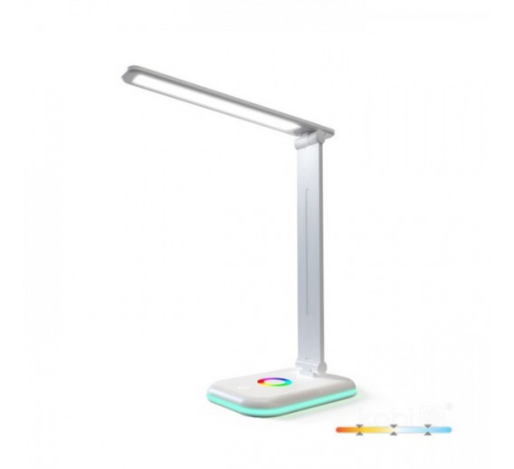 Apšvietimas. Staliniai šviestuvai. Stalo šviestuvas 7W NOBLINE N baltas 3000-6500K + RGB 