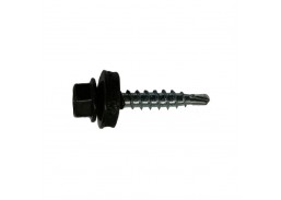 Tvirtinimo detalės. Stoginiai savisriegiai. Spalvoti stoginiai savisriegiai 5,5x80 ir 5,5x100. Stogo sraigtas Torx, 6x100 RAL9005 