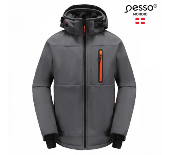 Darbo saugos prekės. Darbo drabužiai. Striukės. Striukė Orion Ripstop softshell pilka